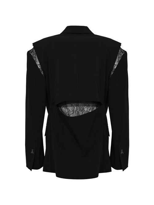 Blazer over in crêpe stretch con inserti in pizzo Patrizia Pepe | 8S0566 A6F5K103